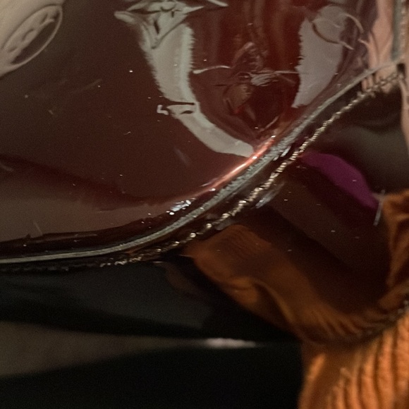 Authentic vintage Louis Vuitton Houston tote bag in dark red vernis - Picture 8 of 16